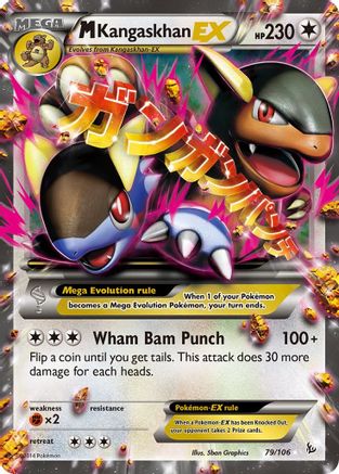 M Kangaskhan EX 079/106  - Holofoil XY  Flashfire - Ultra Rare