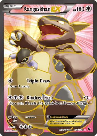 Kangaskhan EX (103 Full Art) 103/106  - Holofoil XY  Flashfire - Ultra Rare