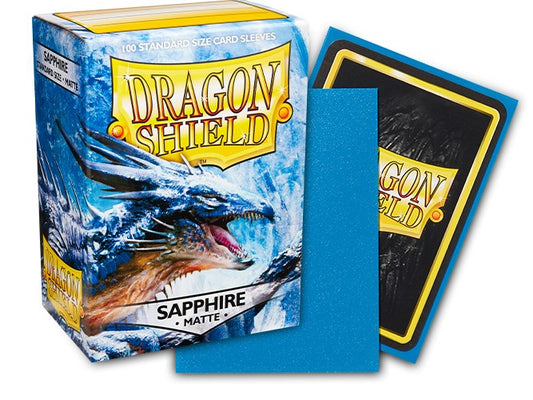 Dragon Shield Sleeves: Standard Matte - Sapphire 100CT
