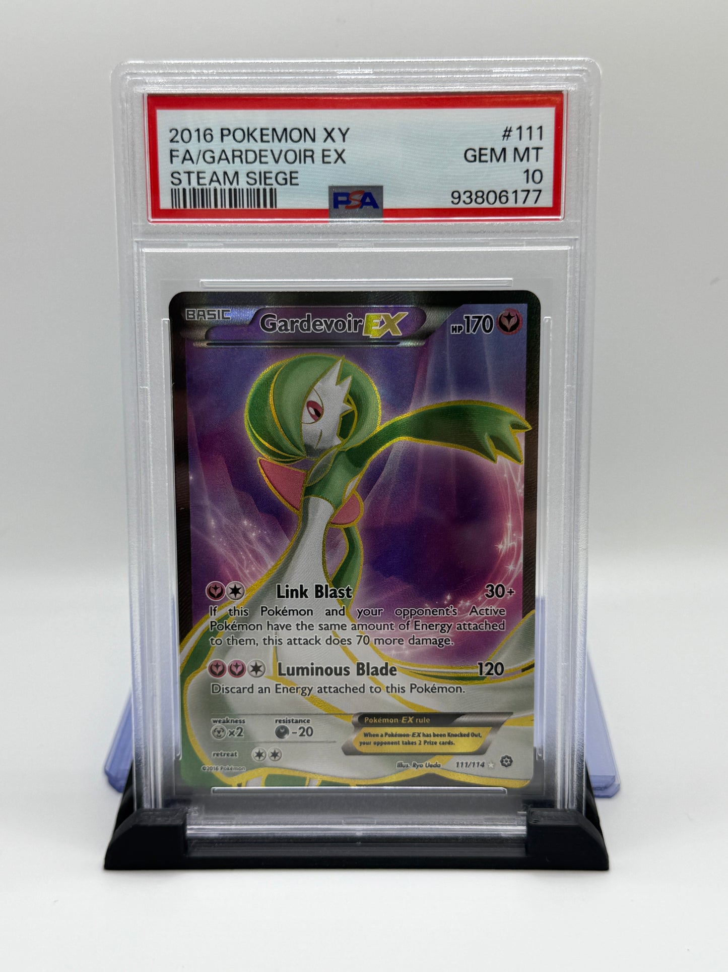PSA 10 2016 Pokemon XY Steam Siege Gardevoir Ex #111