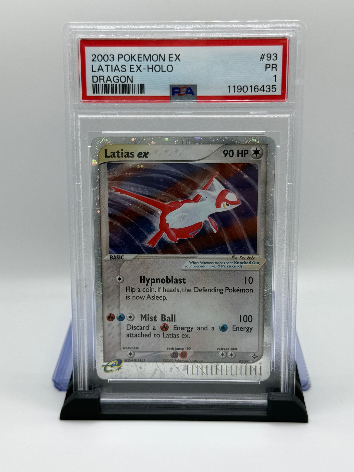 PSA 1 2003 Pokemon Ex Dragon Holo Latias Ex #93