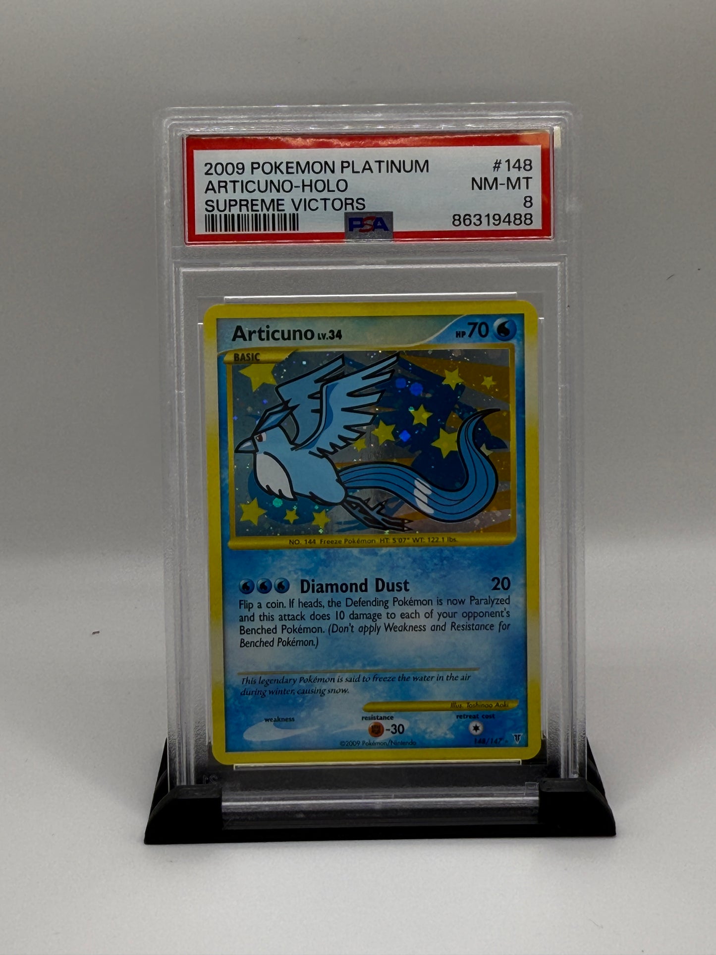 PSA 8 2009 Pokemon Platinum Supreme Victors Holo Articuno #148