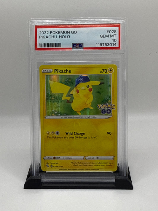 PSA 10 2022 Pokemon Go Holo Pikachu #28