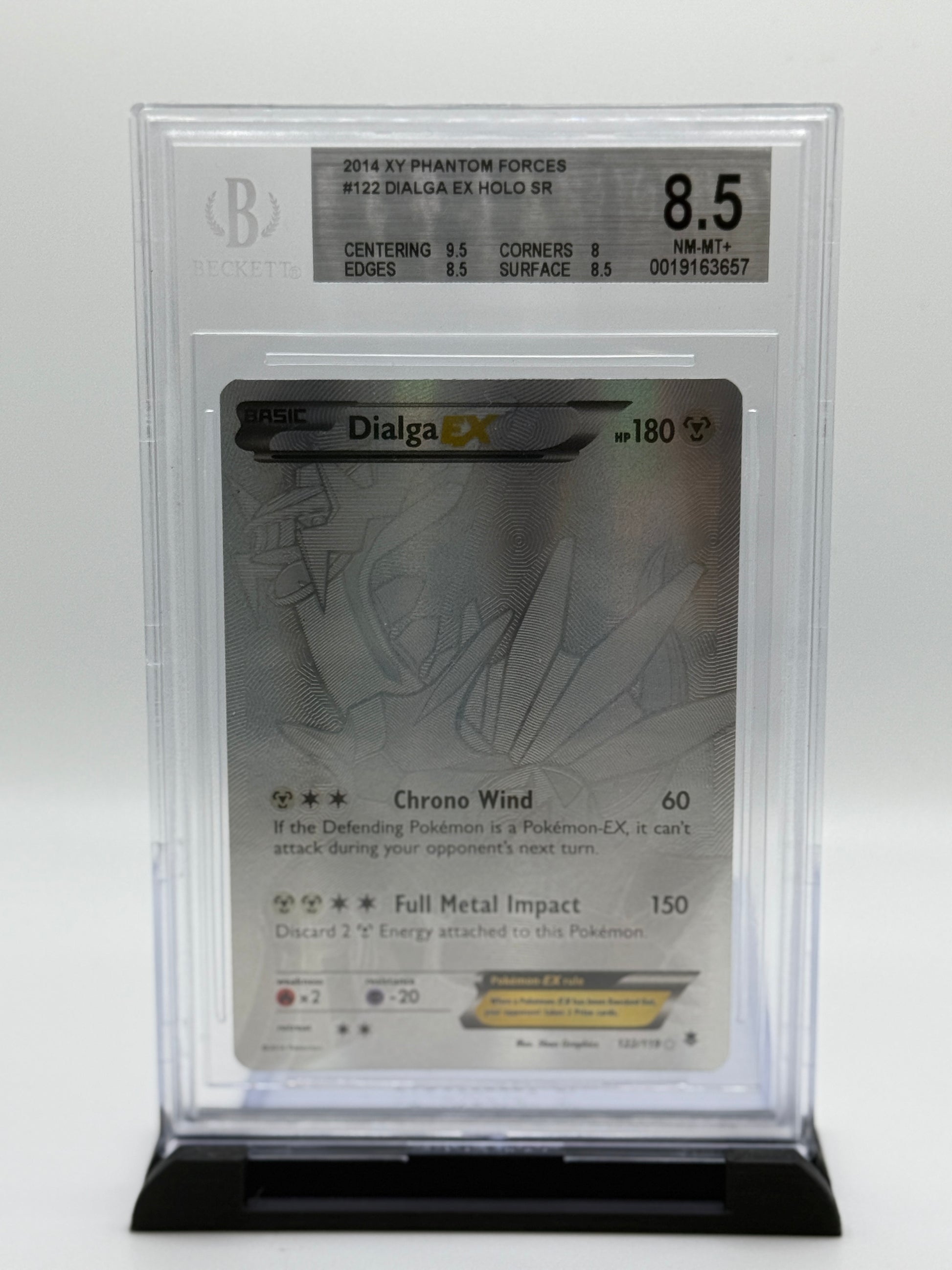 silver dialga pokemon card BGS 8.5 2014 Pokemon XY Phantom Forces Dialga Ex #122 – Skiplup's Poke Shop!