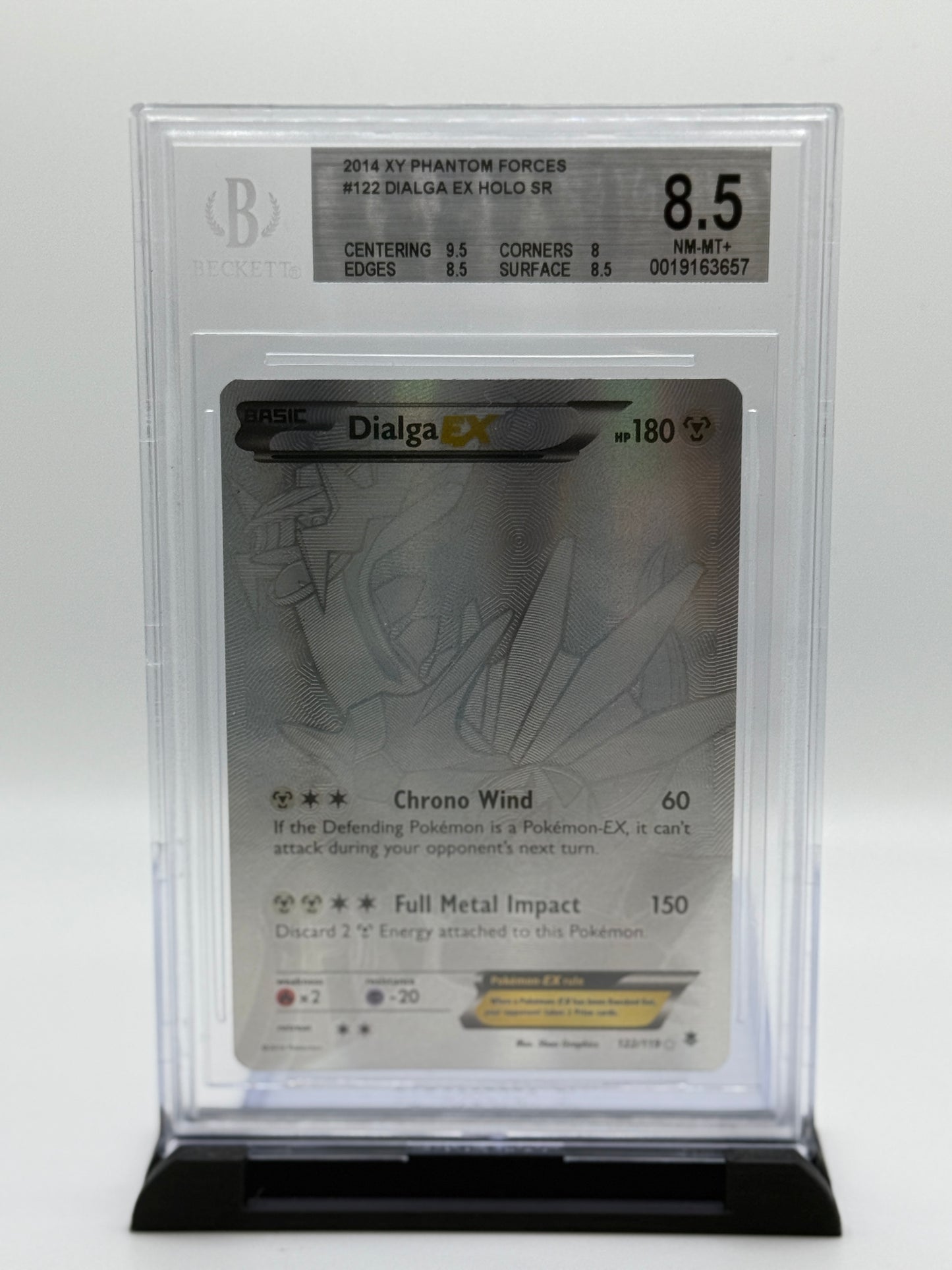 BGS 8.5 2014 Pokemon XY Phantom Forces Dialga Ex #122