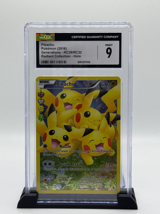 CGC 9 2016 Generations English Pikachu #RC29