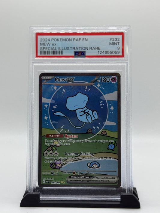 PSA 9 2024 Pokemon Scarlet and Violet Paldean Fates Special Illustration Rare Mew Ex #232