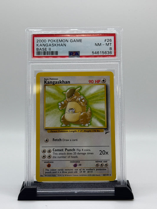 PSA 8 2000 Pokemon Base Set 2 Kangaskhan #26