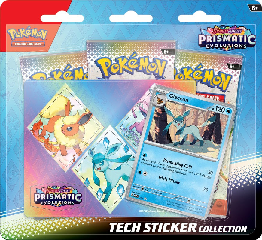 Prismatic Evolutions Tech Sticker Collection (Preorder - Ships by 01/17/2025)