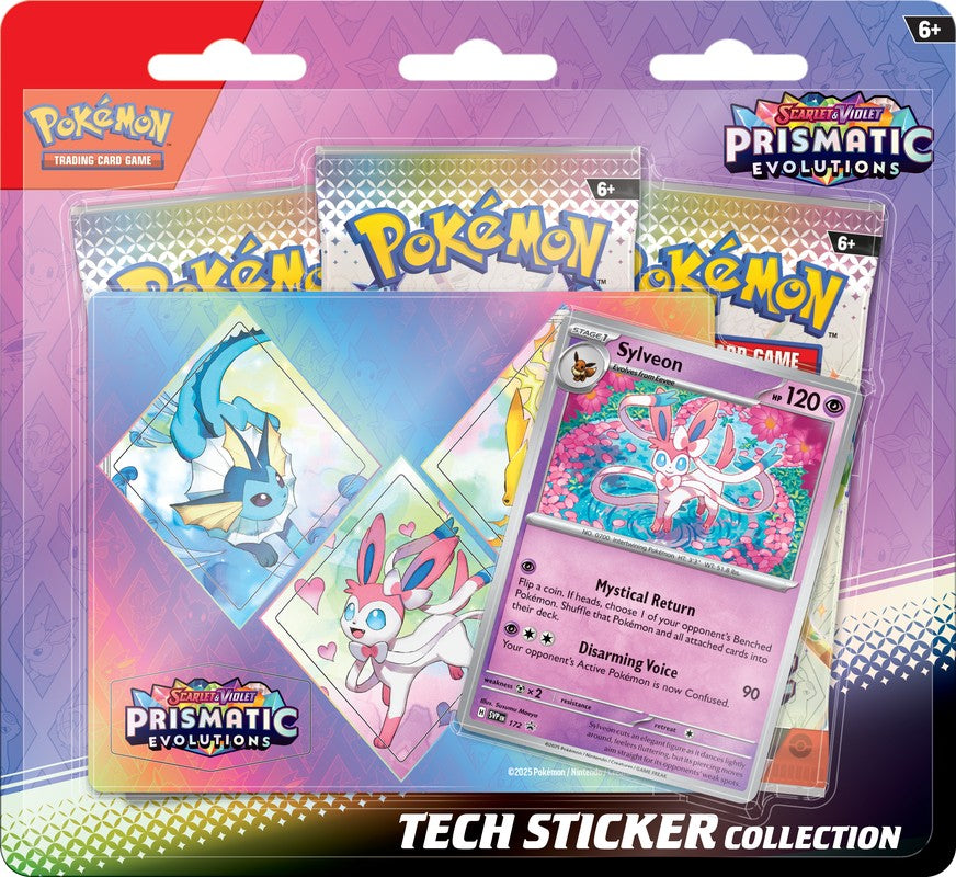 Prismatic Evolutions Tech Sticker Collection (Preorder - Ships by 01/17/2025)