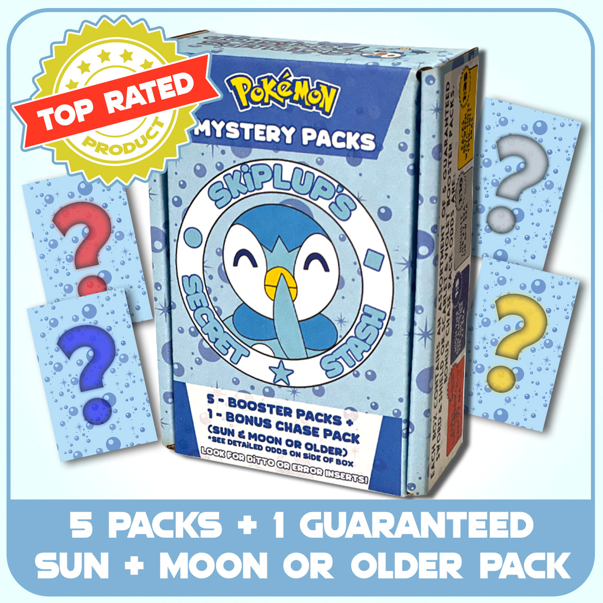 Skiplup's Secret Stash Pokémon Packs! (Guaranteed Sun/Moon or Earlier!)