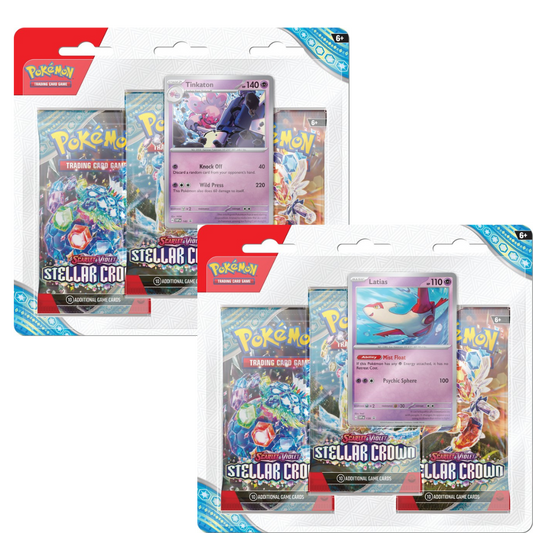 Pokémon Stellar Crown 3-Pack Blister [Set of 2]