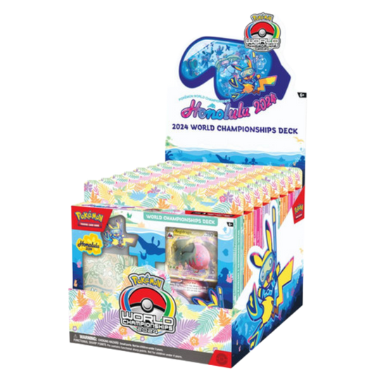 Pokémon 2024 World Championships Deck Sealed Display Box (8 Decks)