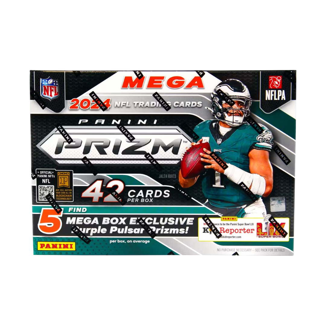 2024 Panini Prizm Football Mega Box (Purple Pulsar Prizms)
