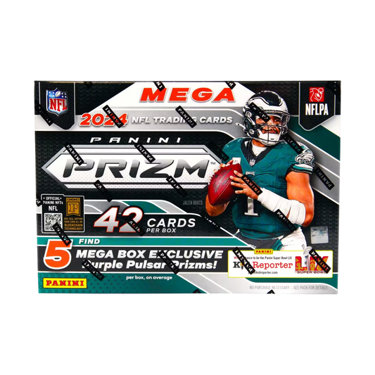 2024 Panini Prizm Football Mega Box (Purple Pulsar Prizms)
