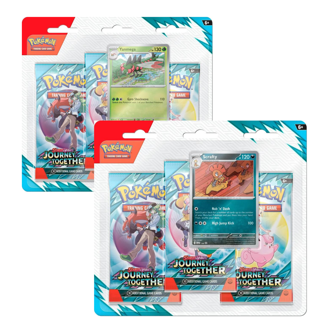 Pokémon Journey Together 3 Pack Blister [Set of 2]