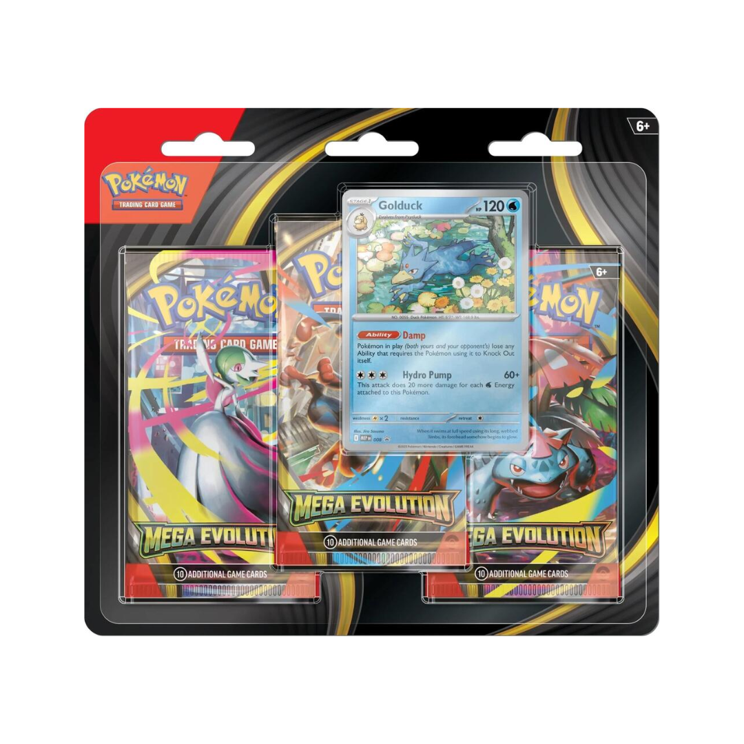 Pokémon Mega Evolution 3-Pack Blister (Golduck)