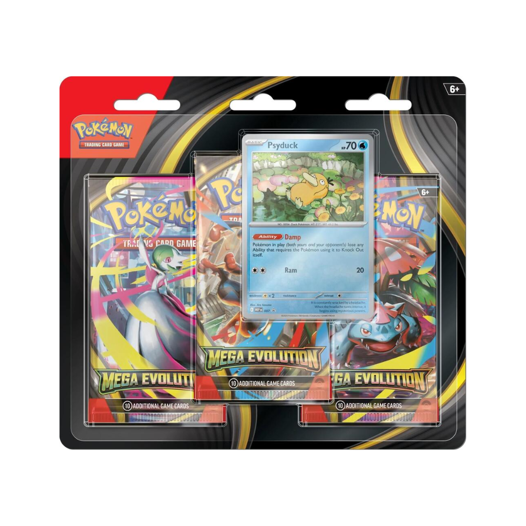 Pokémon Mega Evolution 3-Pack Blister (Psyduck)
