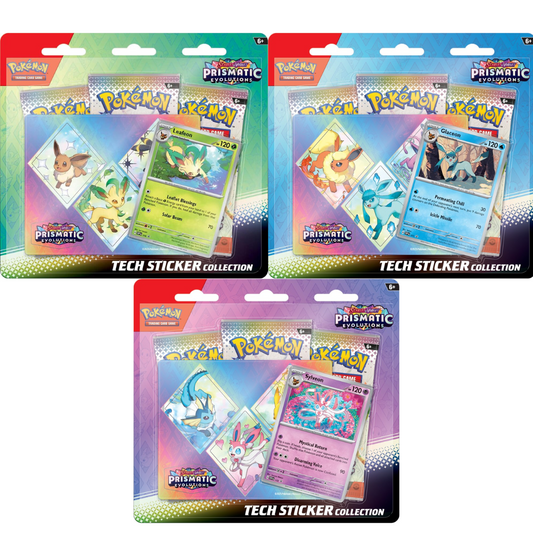 Prismatic Evolutions Tech Sticker Collection (Preorder - Ships by 01/17/2025)